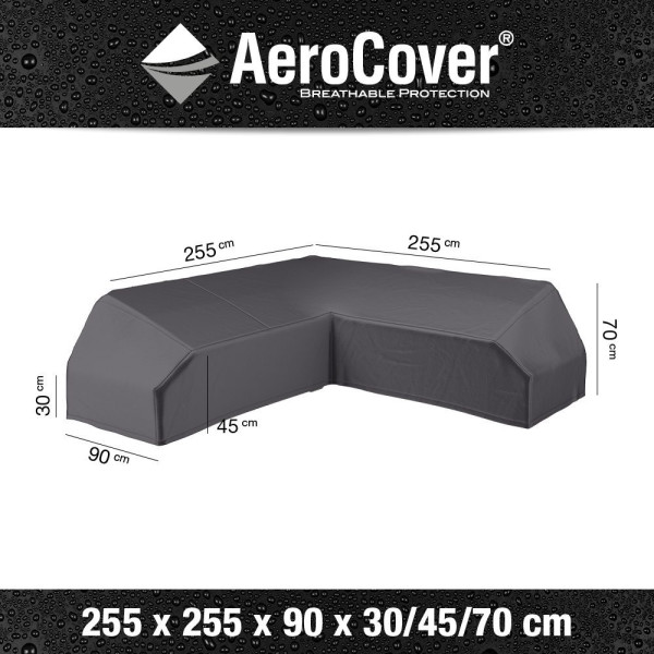 Pokrowiec na zestaw ogrodowy narożny7880255x255x90x30-45-70 AeroCover