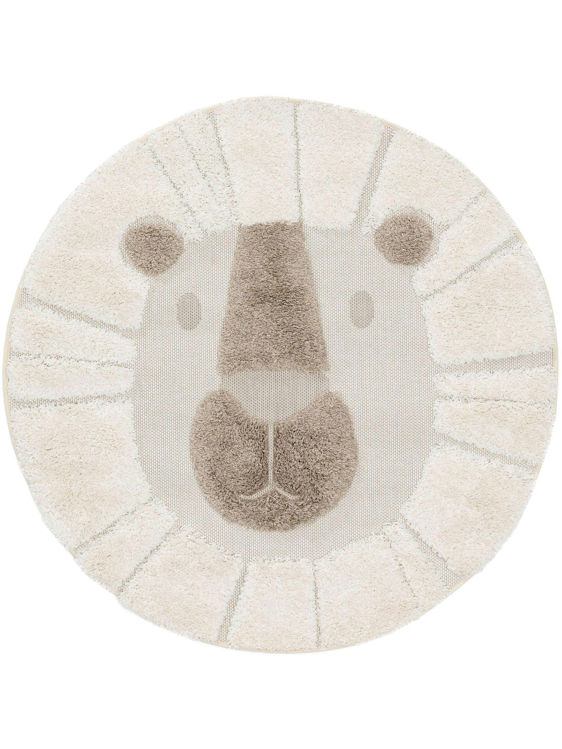 CARLO - Tapis enfant crème D 120 rond