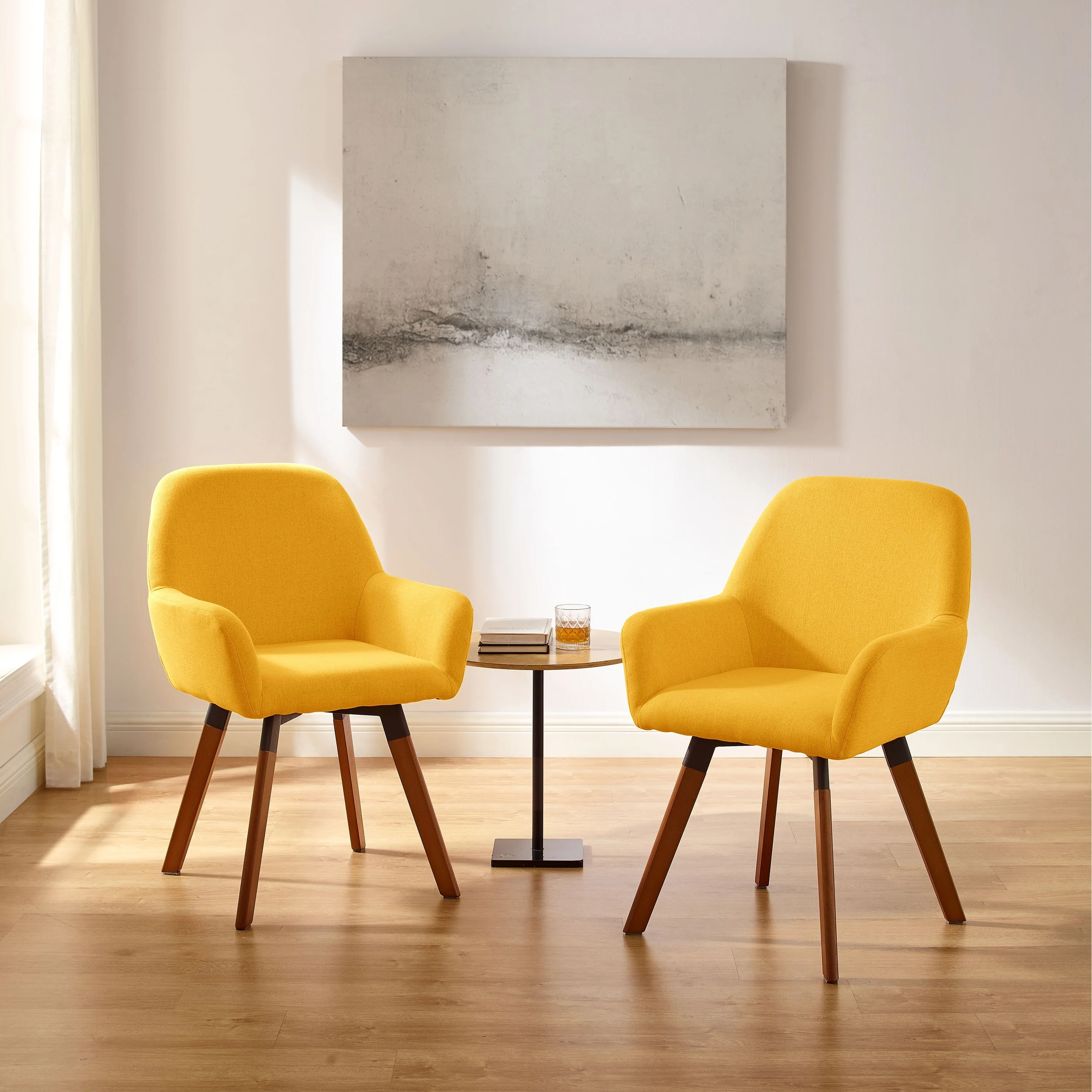 Art Leon Swivel Accent Arm Chair (Set of 2) - Set of 2