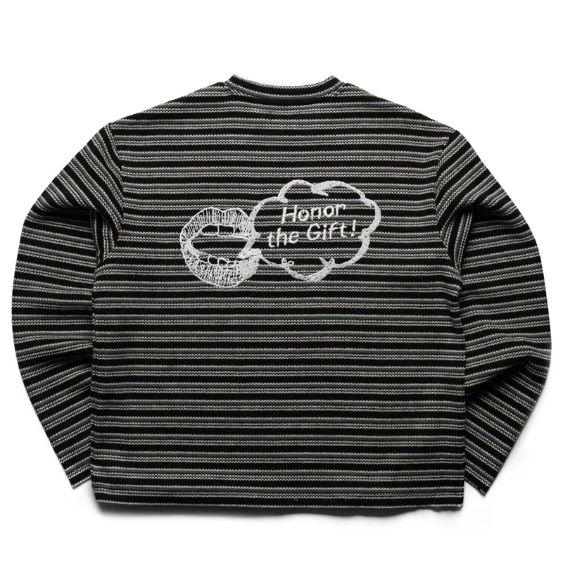 Honor The Gift Speak Striped Crew - Black