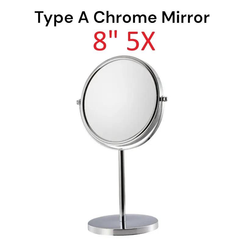 Dyzi Double-Sided Crystal Style Makeup Mirror 1X/10X Magnification Mirror