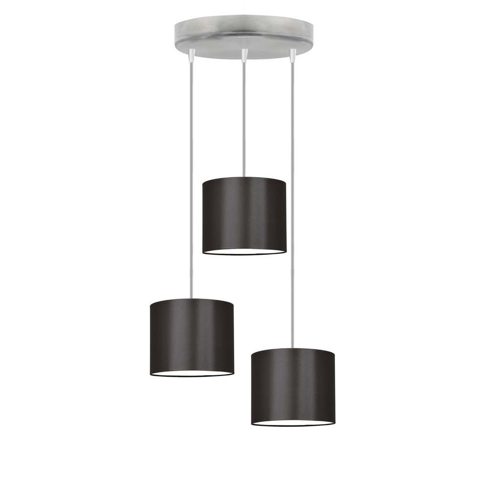 Lampa wisząca regulowana PUEBLO Srebrny/ Brązowy