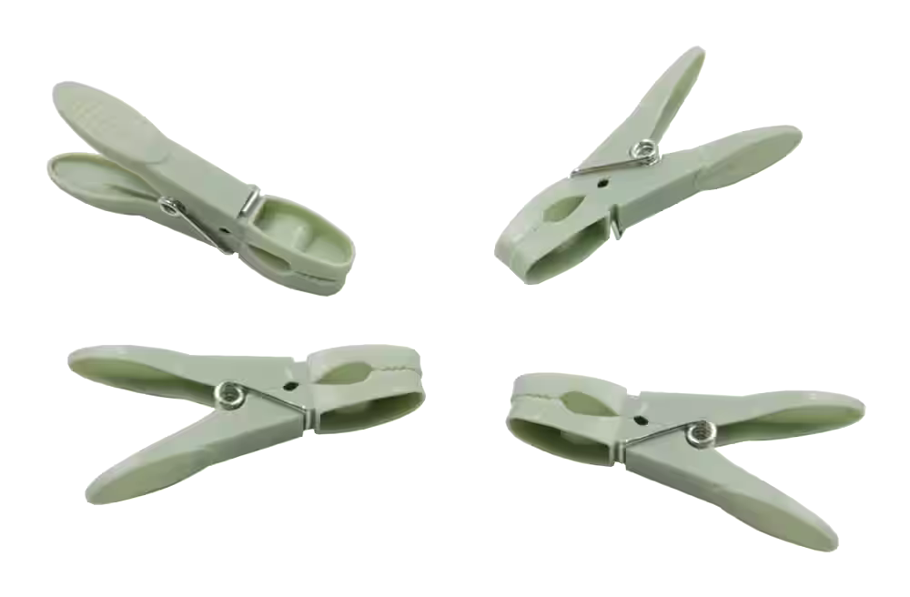 type A Plastic Clothespins, 50-pk, 1.1-in x 0.5-in x 3-in