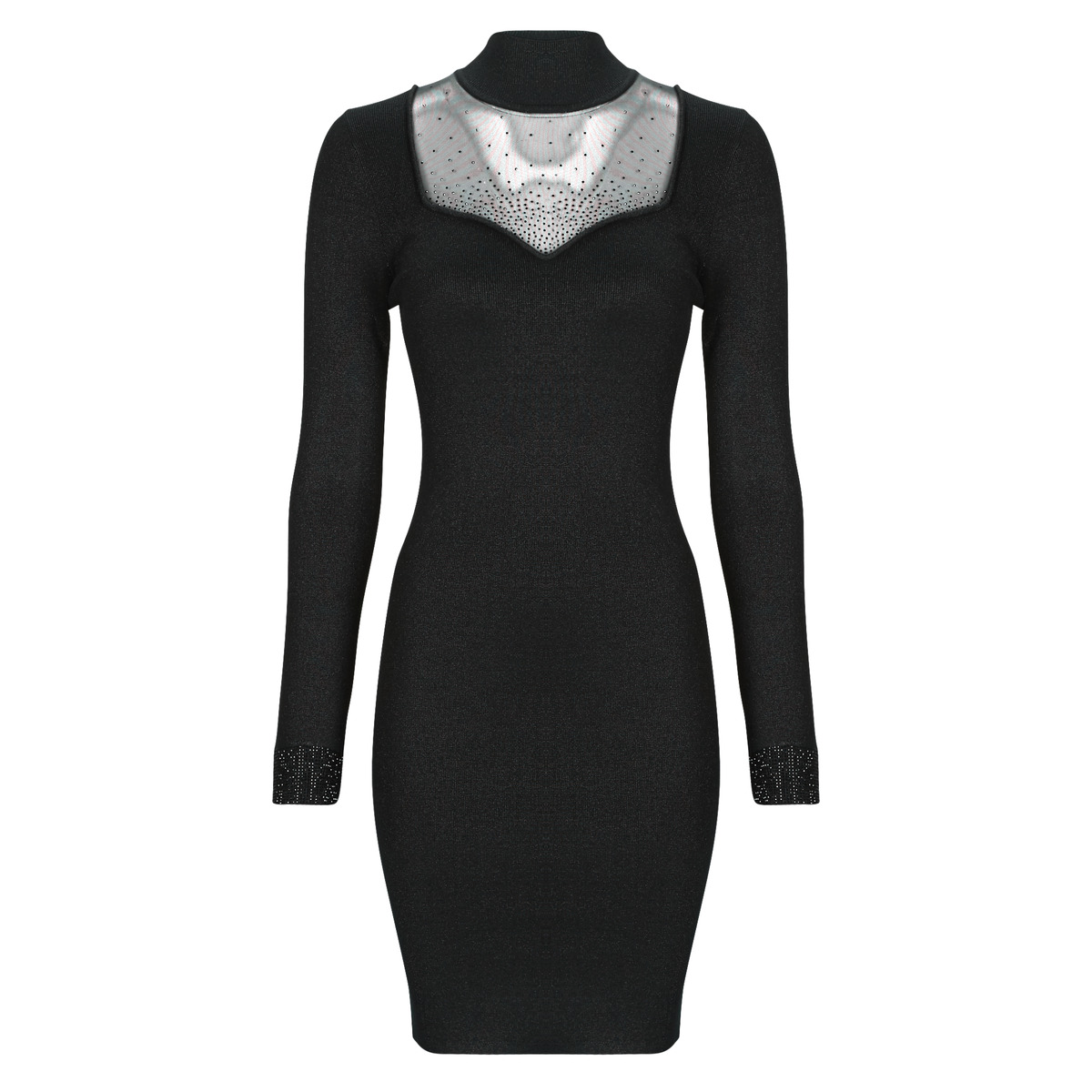 Guess - LS LUCY RHINESTONES SWTR - Black
