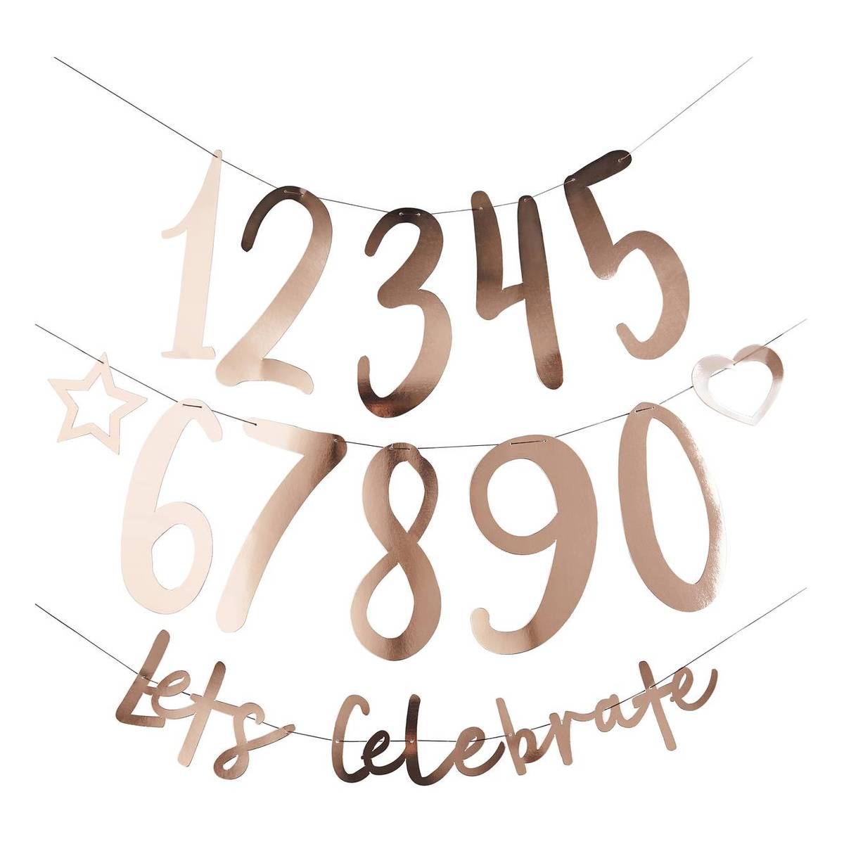 Create Your Own Rose Gold Banner 2m