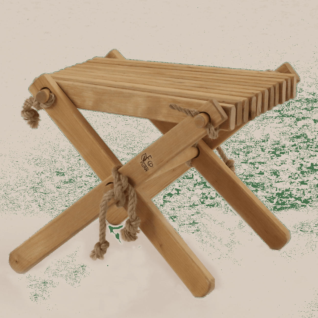 LILLI - Tablette d'appoint-repose-pied  aulne - huilé