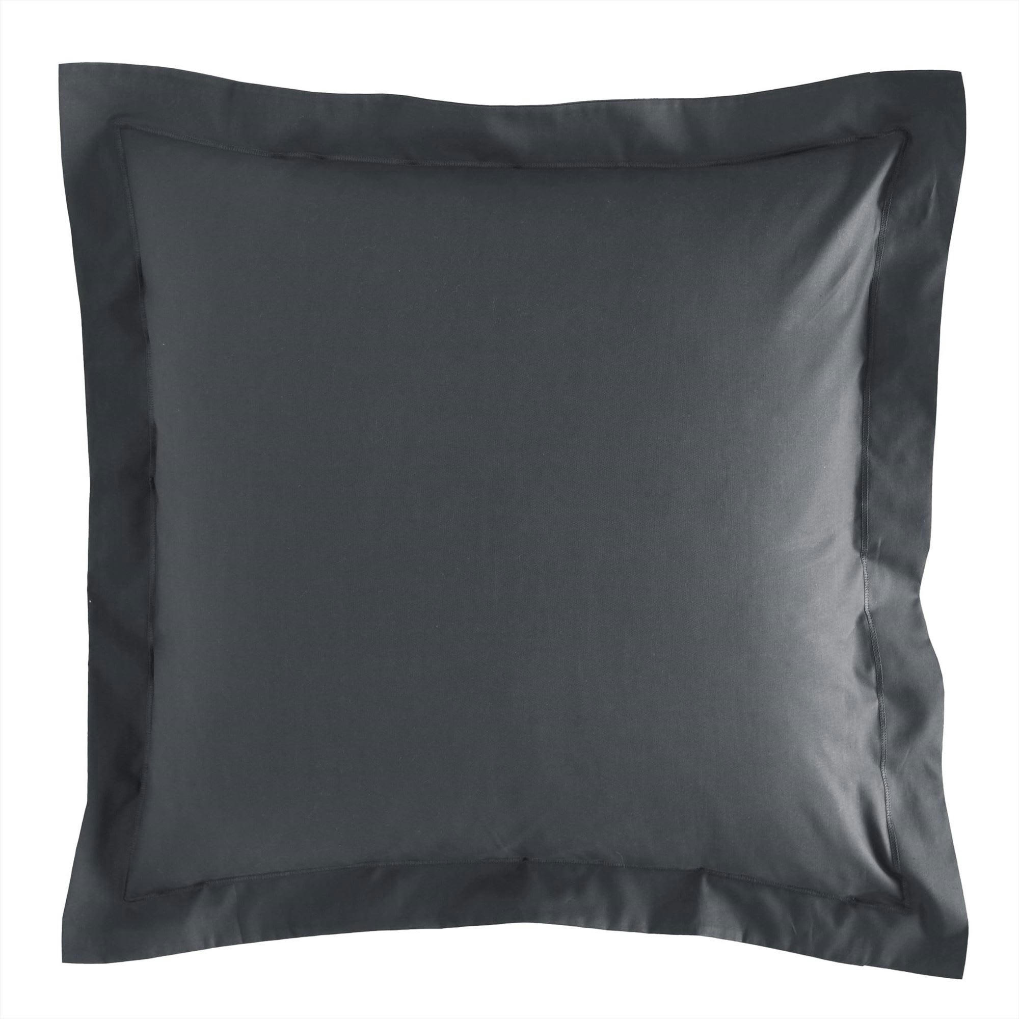 PERCALE 2015 - Taie volant 50x70 gris souris en coton