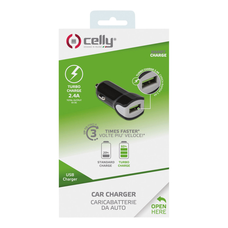 Chargeur de voiture USB Turbo 2,4 A