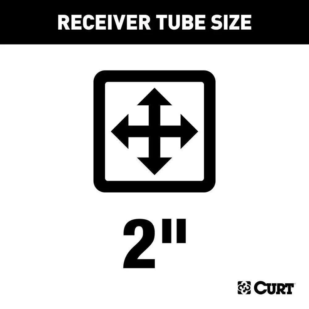 CURT Adjustable RV Trailer Hitch, 2-in Receiver (Up to 66-in Frames)