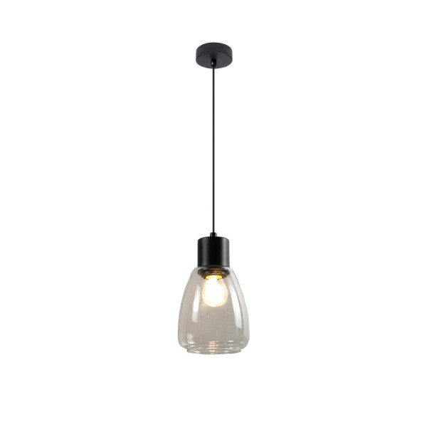 Lampa wisząca czarna MOLDO 1xE27x40W wym: 120x12x12 cm Candellux