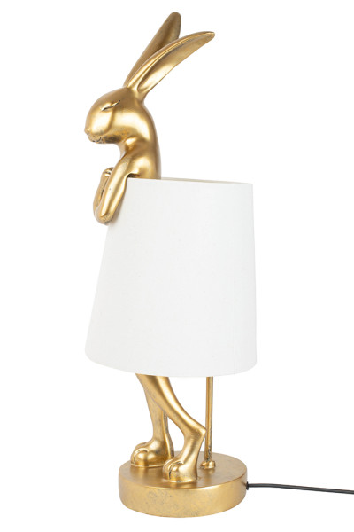 KARE lampa stołowa RABBIT 68 cmzłota / biała
