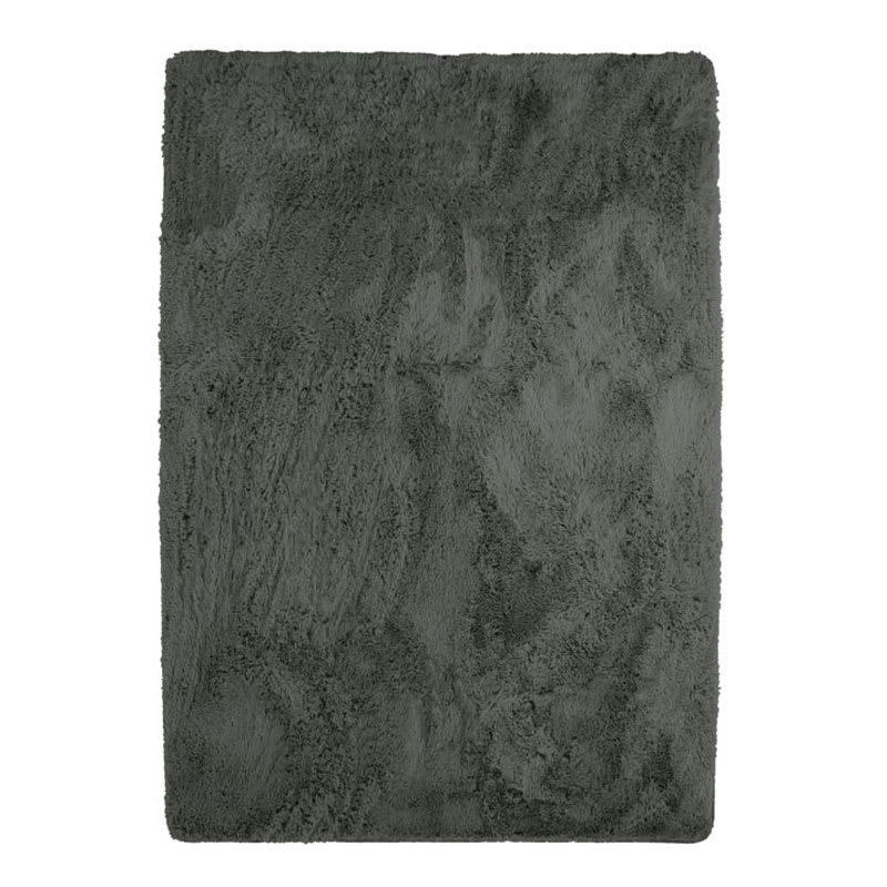 NEO - Tapis lavable à base fine et souple extra doux gris foncé 190x290
