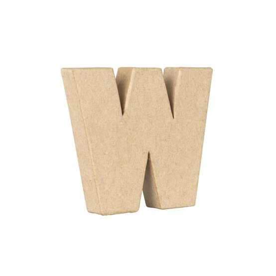 Lowercase Mini Mache Letter W