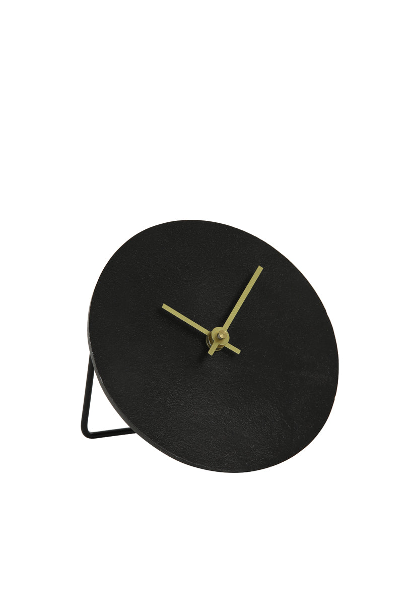 Light & Living klok LICOLA - 15x0.5x15cm - zwart