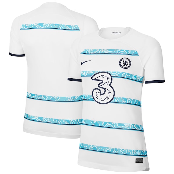 Chelsea Nike Women's 2022/23 Away Breathe Stadium Blank Replica Jersey - White