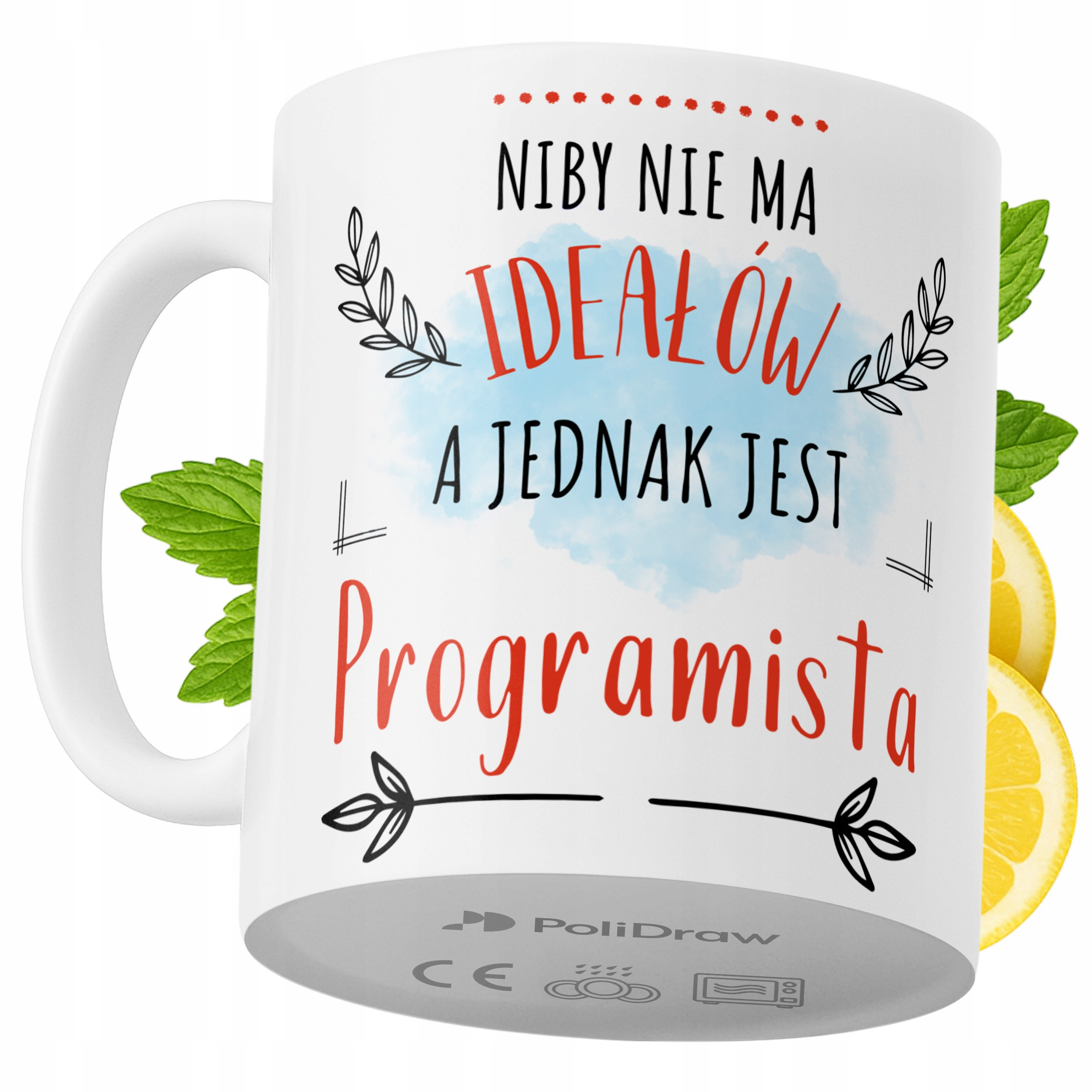 Kubek Dla Programisty na Prezent z Nadrukiem ze Zdjęciem 330 ml PoliDraw