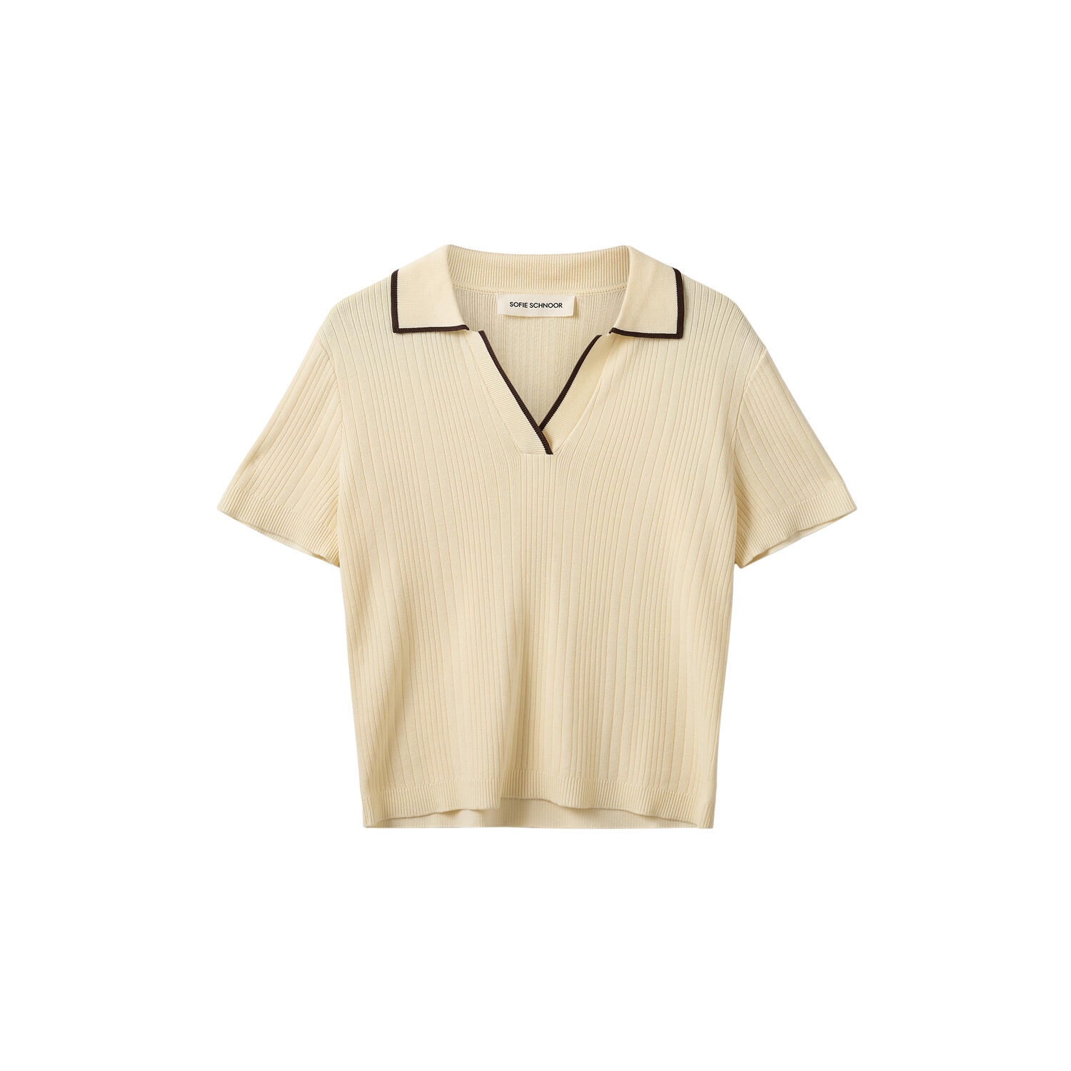 JAMIESW KNIT POLO, off white