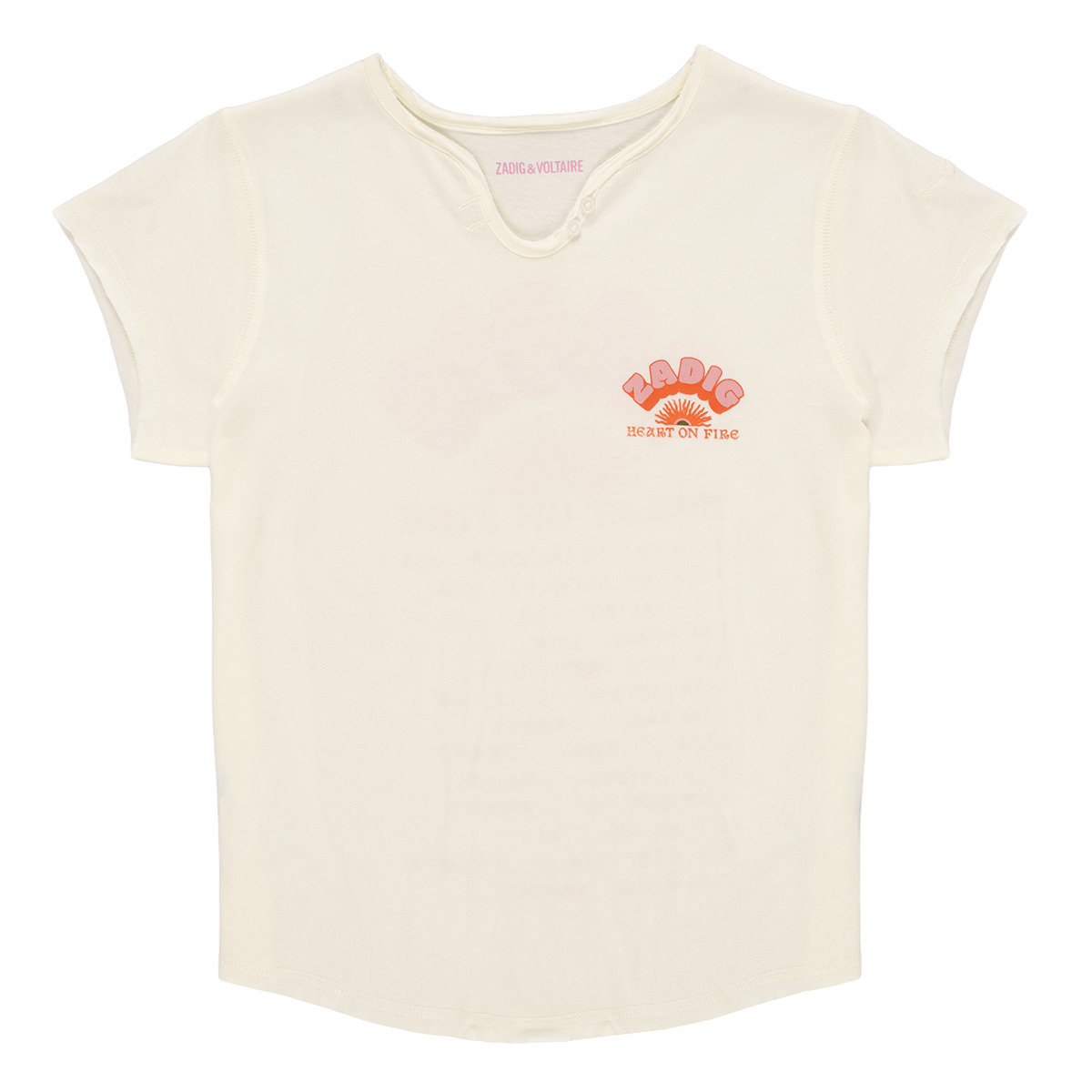 Zadig & Voltaire - X60530 - White / Orange / Pink