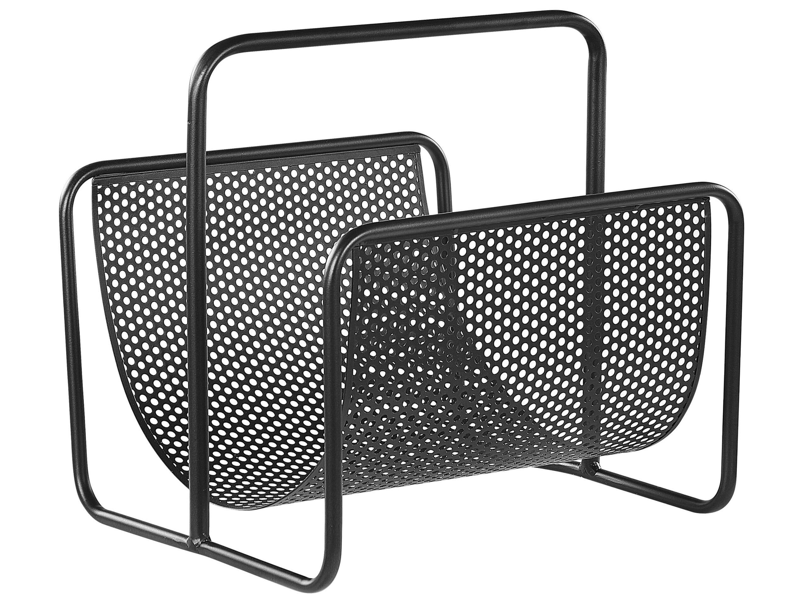 BELA - Porte-magazines en acier noir