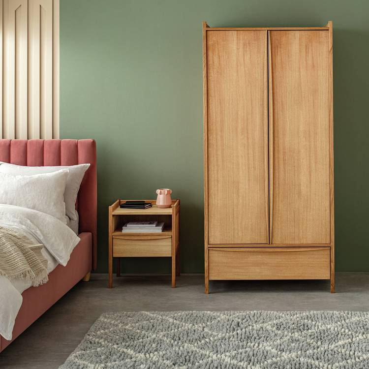 Habitat Derwent 3 Piece 2 Door Wardrobe Set - Oak