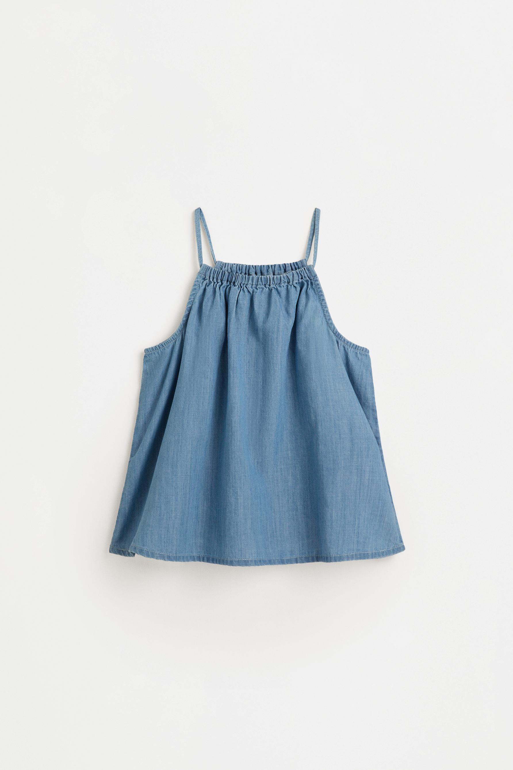 Top denim ligero