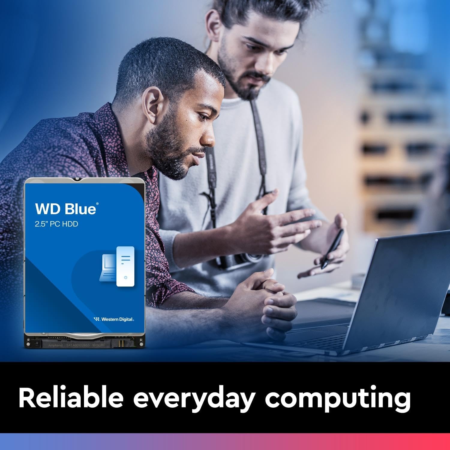Western Digital 1TB WD Blue Mobile Hard Drive HDD - 5400 RPM, SATA 6 Gb/s, 128 MB Cache, 2.5 - WD10SPZX