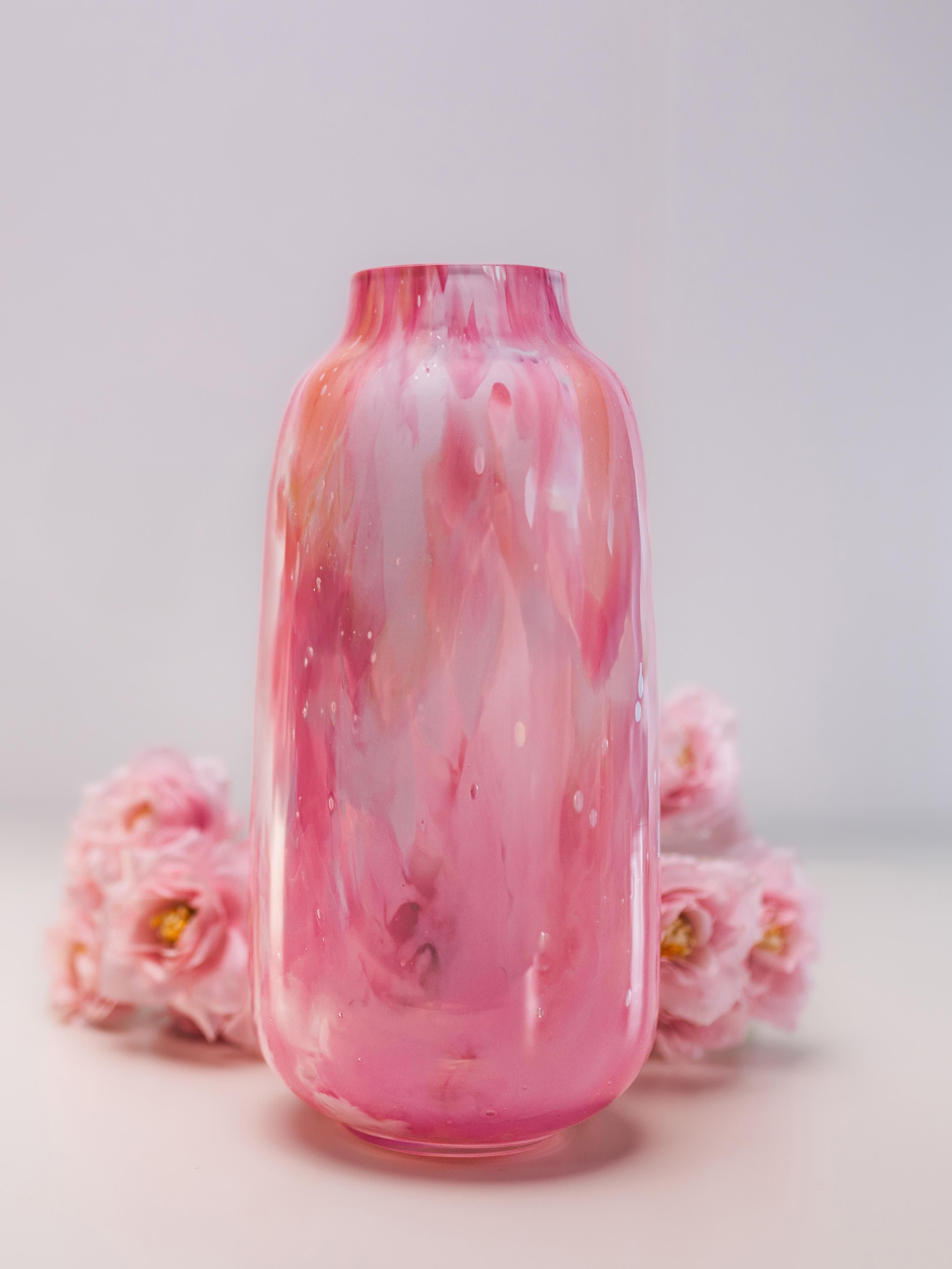 Mundgeblasene Vase Meadows, H 26 cm