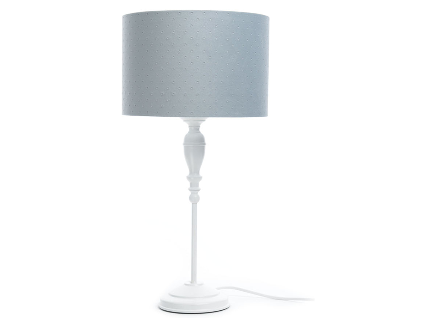 Lampa stołowa Jasmine bebe 52 cm tkaninowa niebieska