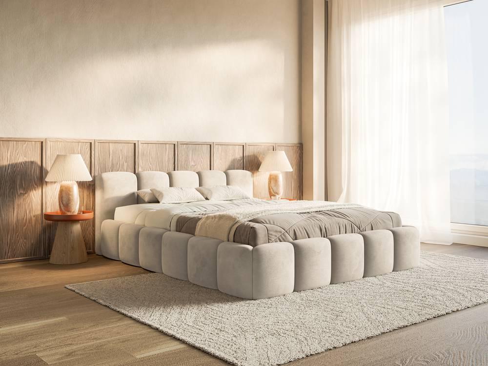 Bedframe Chloe laag 200 x 200 cm velvet