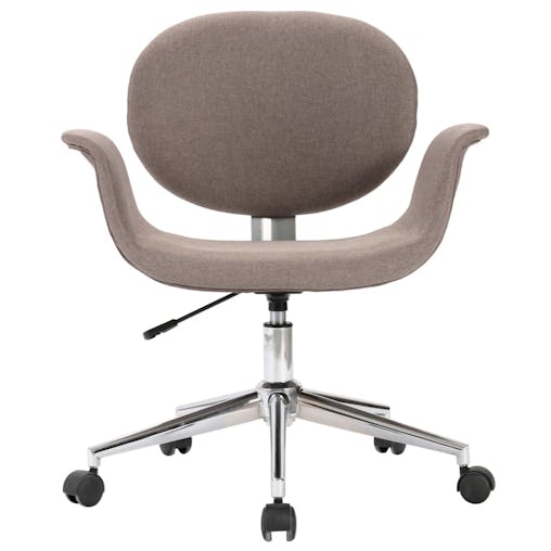 NNEVL Swivel Office Chair Taupe Fabric