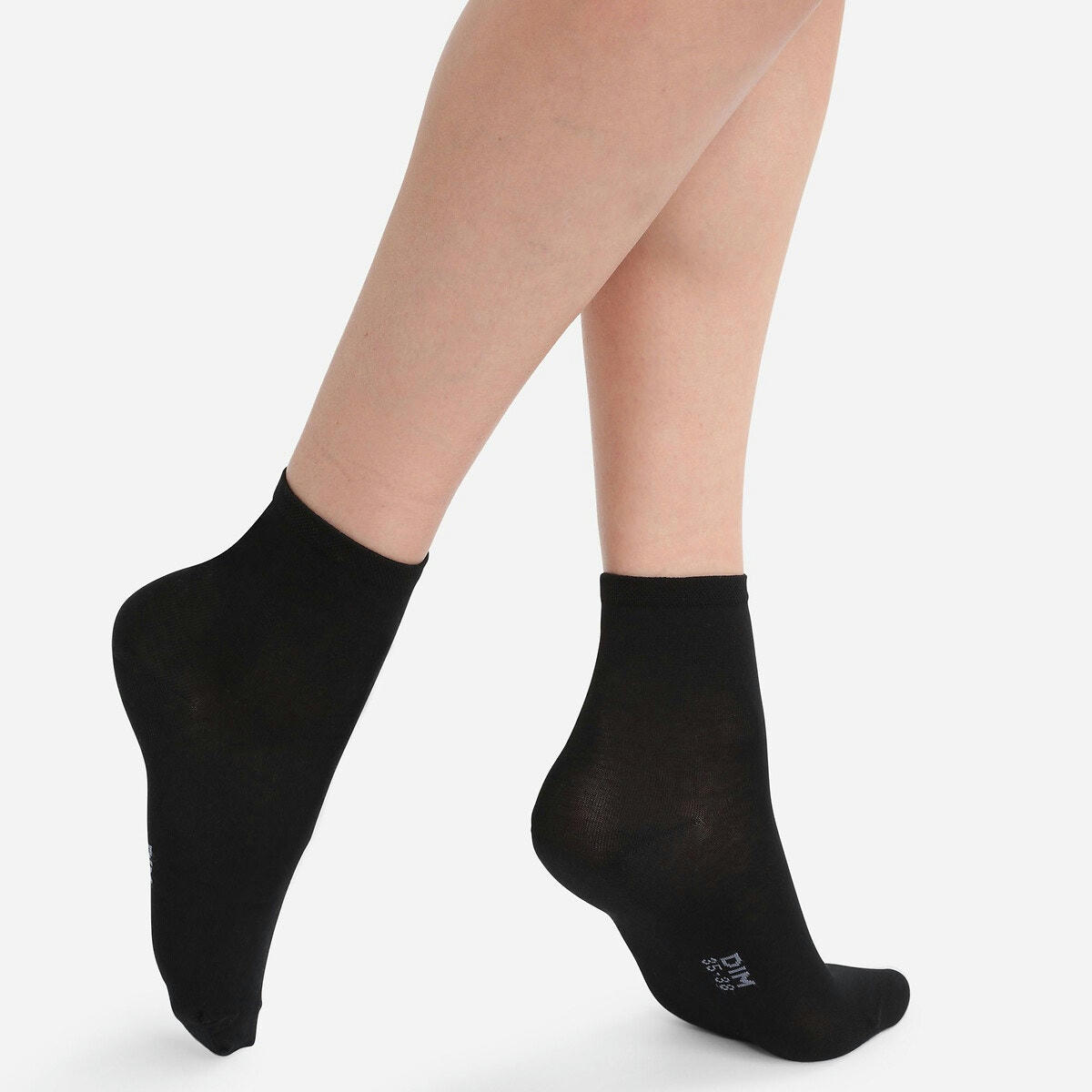 Lot de 2 socquettes en coton mercerisé