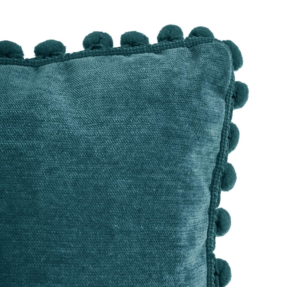Cushion with tassels Duck blue, 40x40 cm