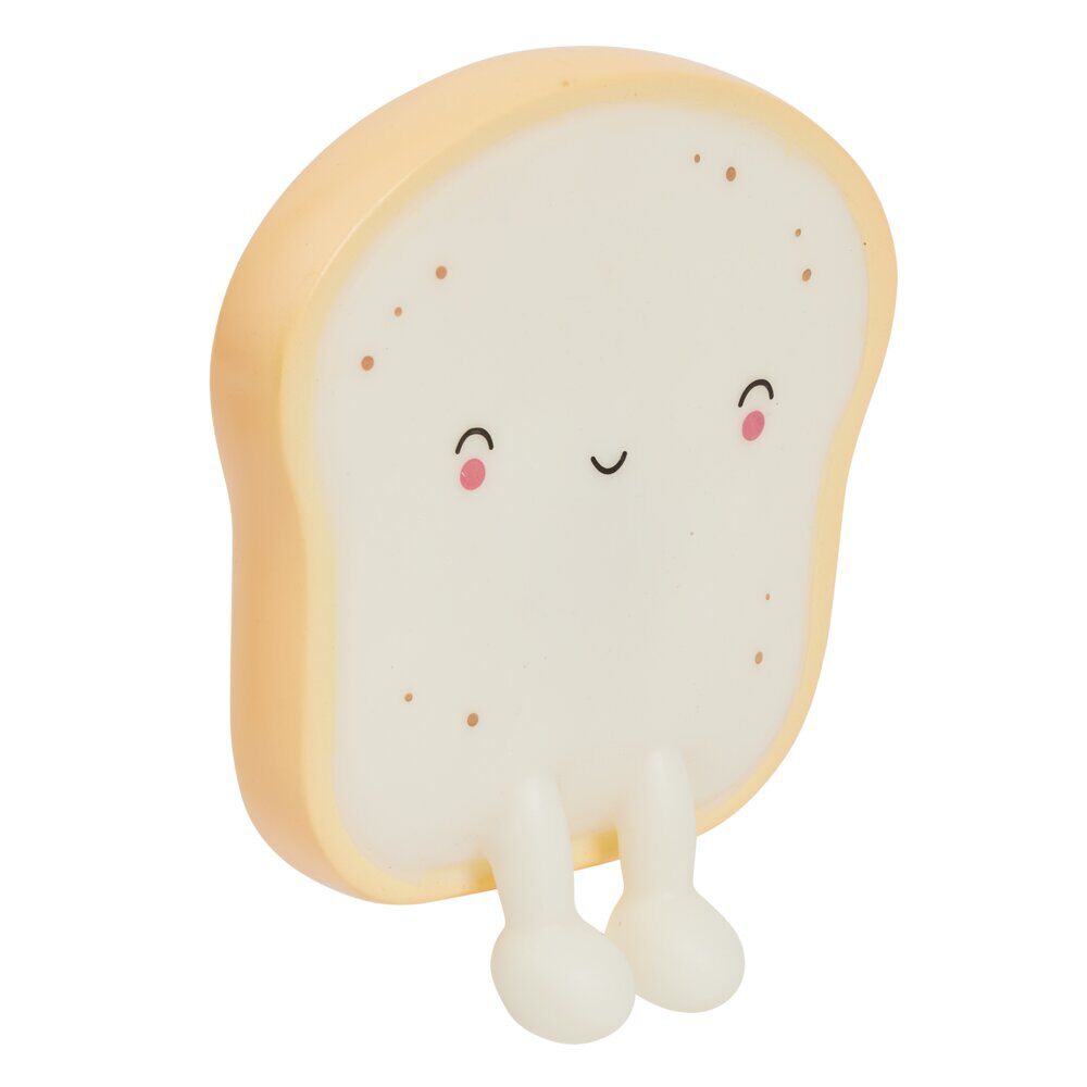 Veilleuse kawaii toast brioche LED couleurs changeantes 13x2xH15cm