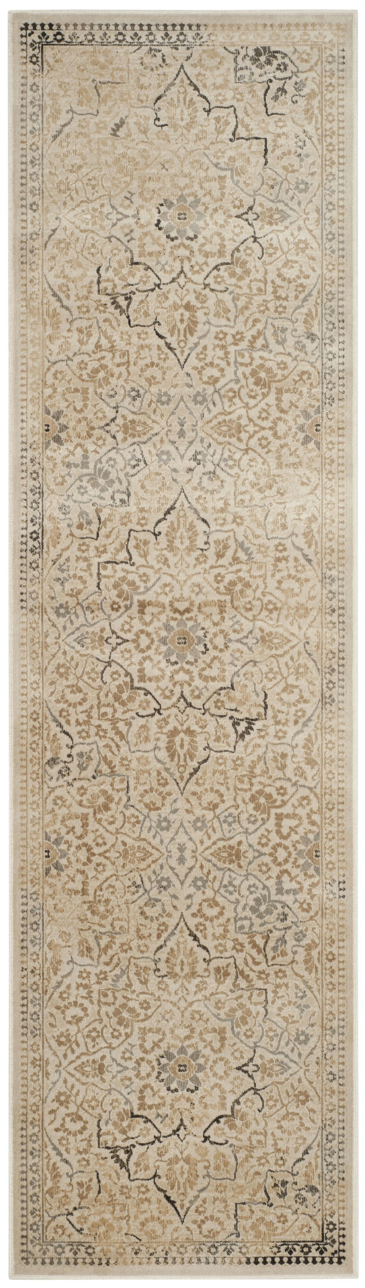VINTAGE - Tapis de salon interieur en crème, 66 x 244 cm