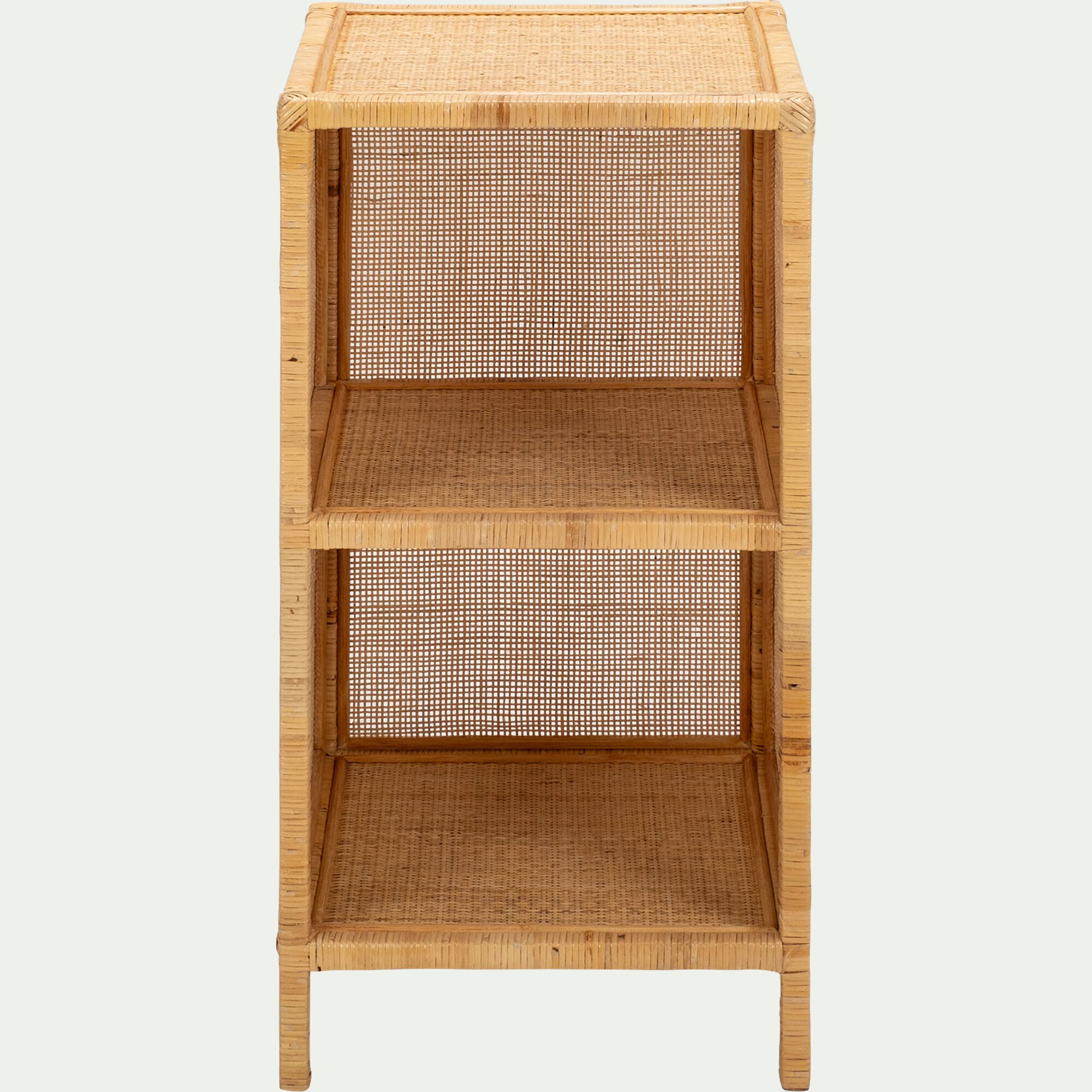 PAIO - Étagère 2 cases en rotin - naturel
