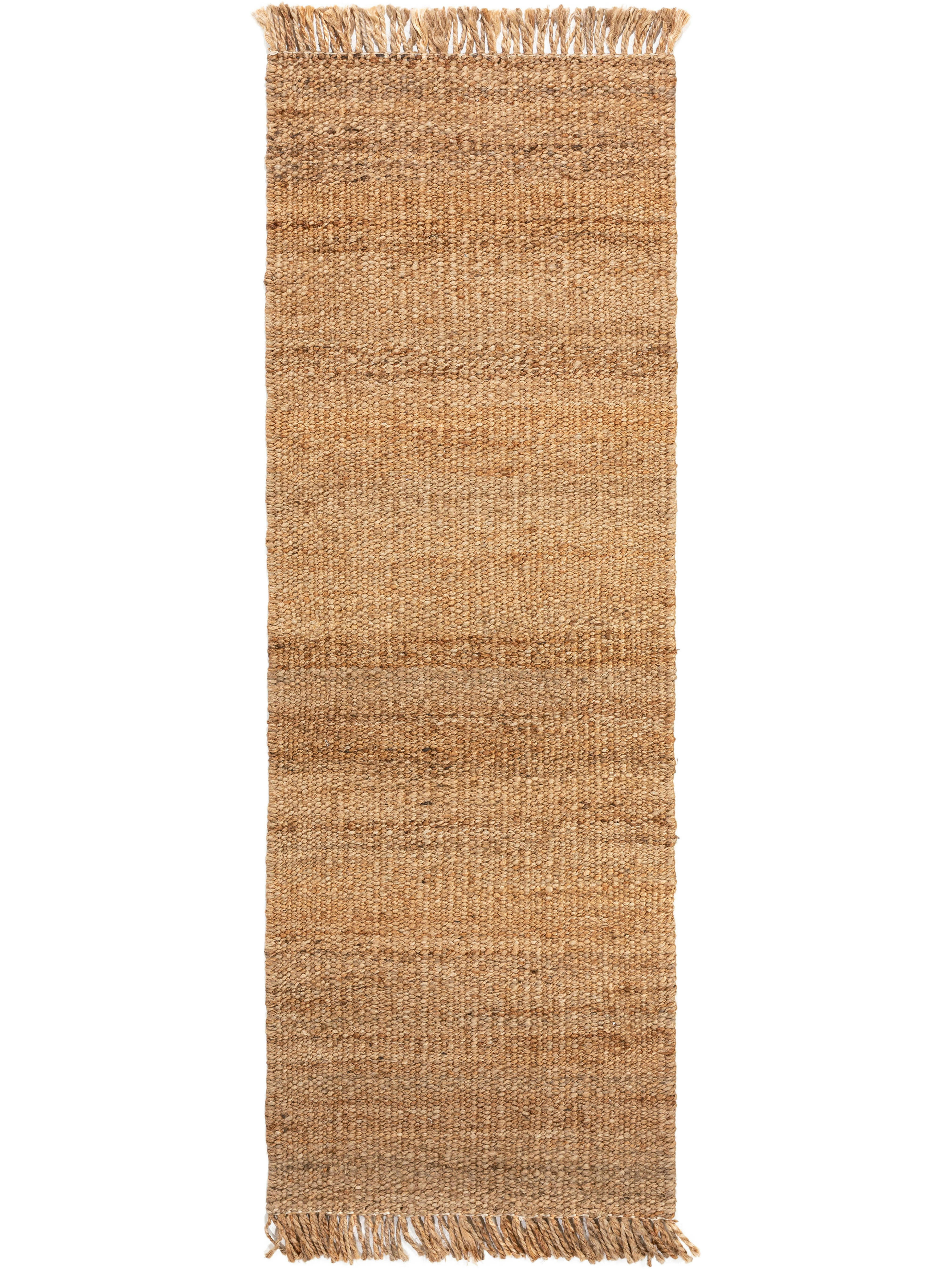 JORK - Tapis de jute marron clair 80x250