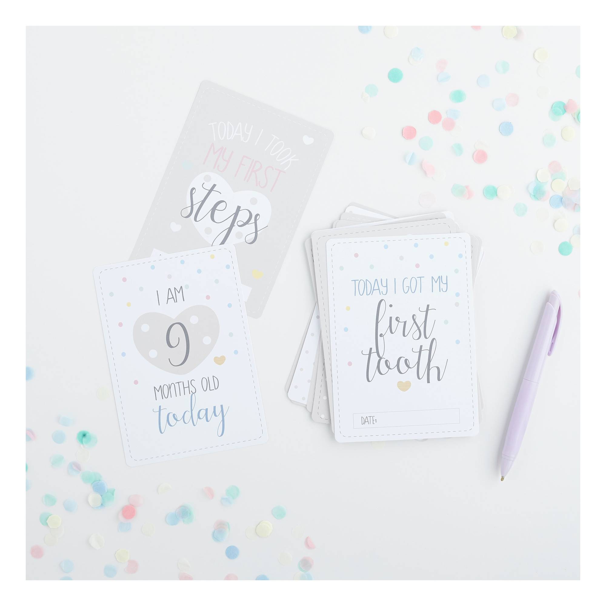 Baby Milestone Cards 20 Pack