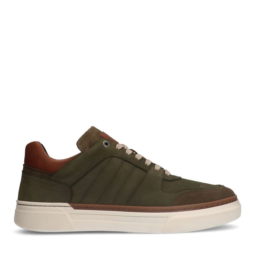 Manfield Khaki nubuck sneakers
