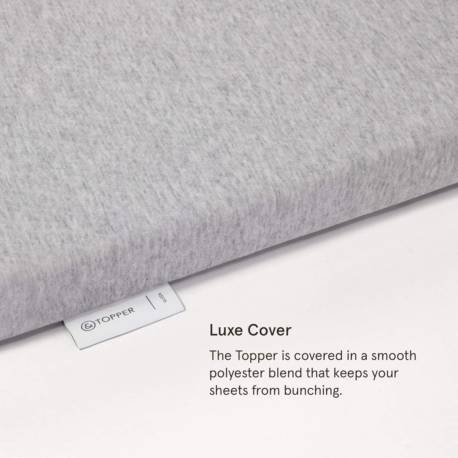 Tuft & Needle Mattress Topper, Queen Size, 2 inches of our Breathable, Supportive Adaptive Foam, Luxe Gray Cover, CertiPUR-US and Greenguard Gold Certified