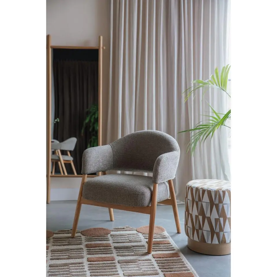 Housecraft Indy Fauteuil met armleuning Donker bruin