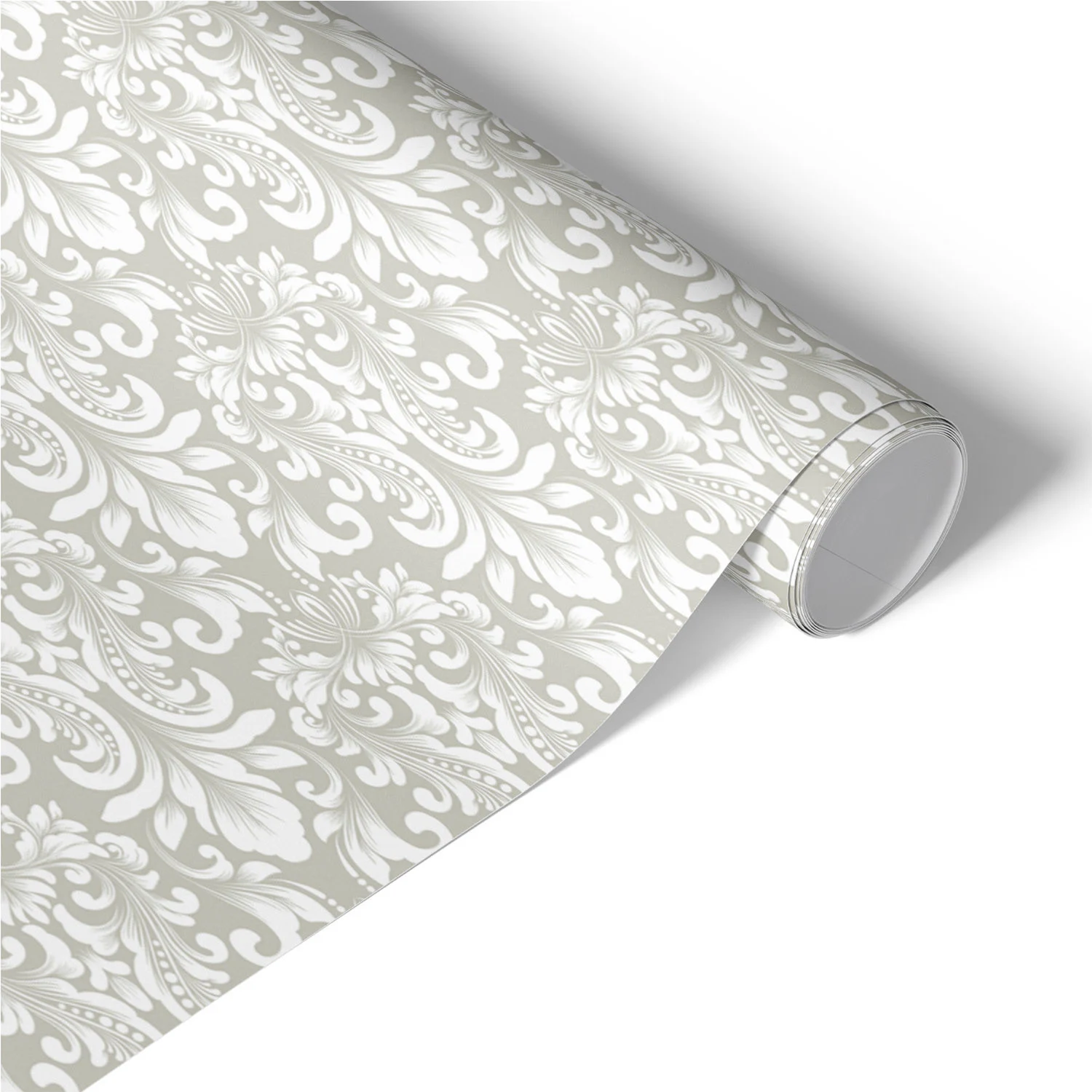 Okleina na meble Białe ornamenty 50x100 Folia samoprzylepna Salon