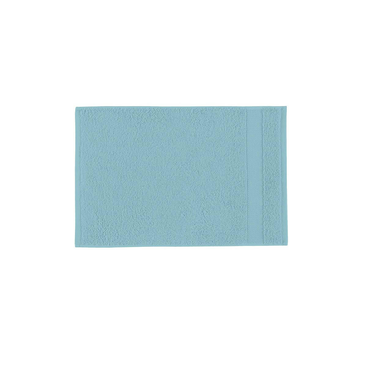 PÉTALE - Serviette invite coton azur 40x60 cm