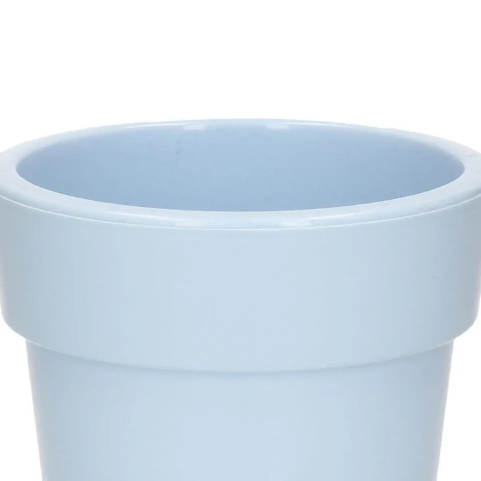 Hega Hogar Plantenpot - lichtblauw - kunststof - 25 x 25 cm