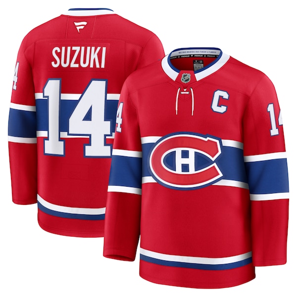 Nick Suzuki Montreal Canadiens  Home Premium Jersey - Red