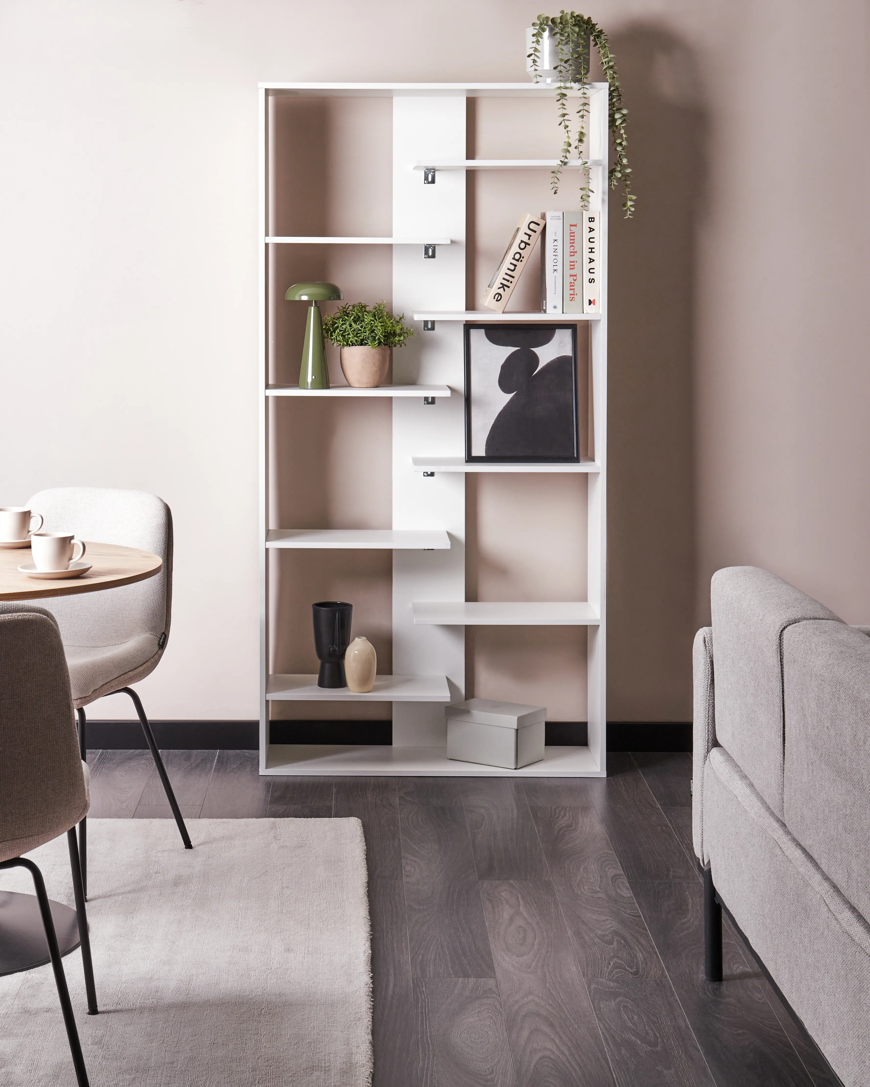 8 Tier Bookcase FONTAS 180 cm White