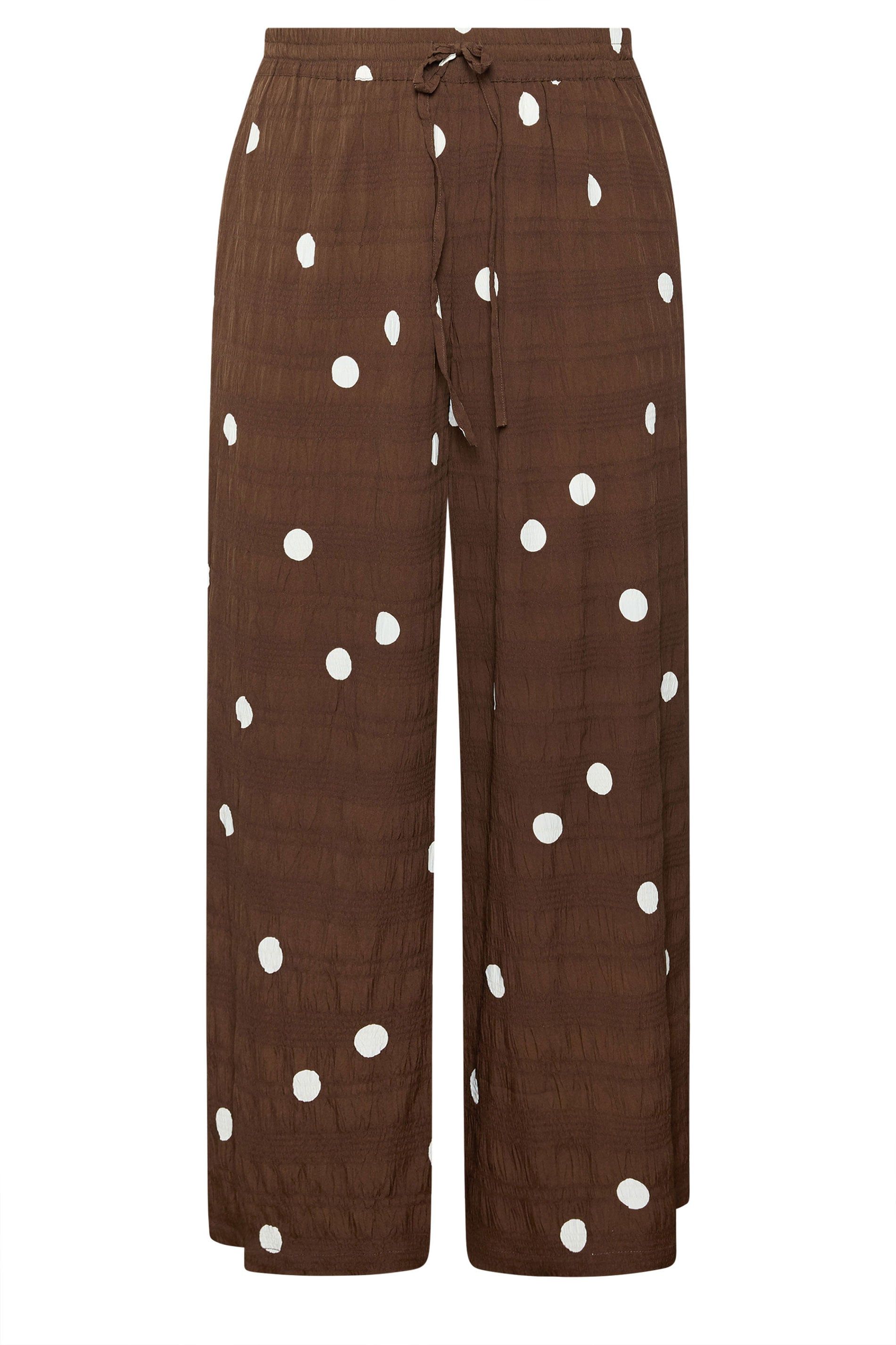 Yours Polka Dot Wide Leg Trousers