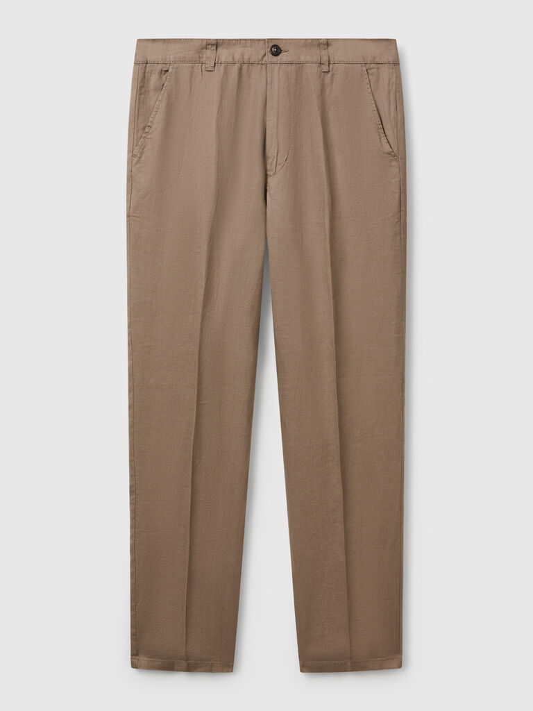 Chinos in pure linen