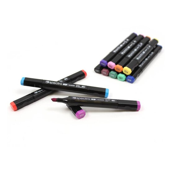 Chartpak Basic Colours Spectra AD Markers 12 Pack