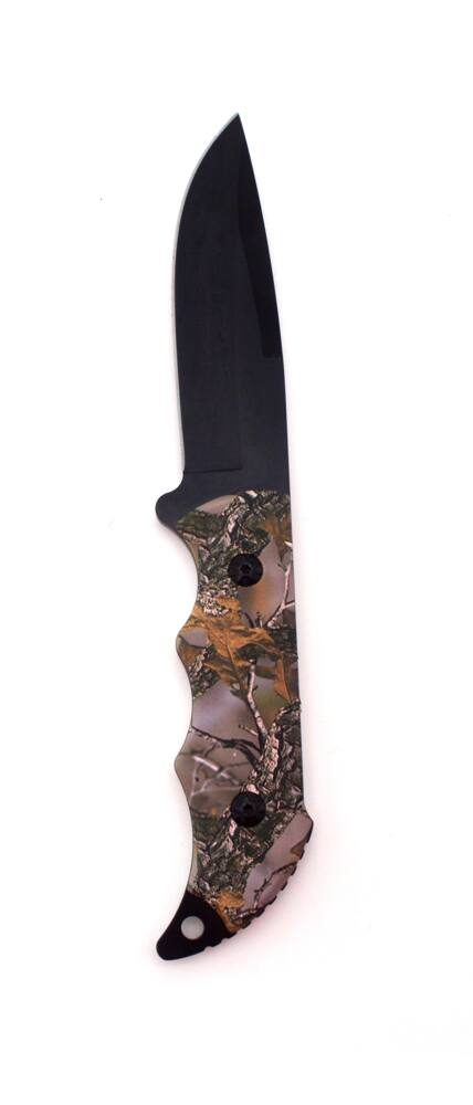 Yukon Gear Camo Fixed Blade Hunting Knife w/ Sheath