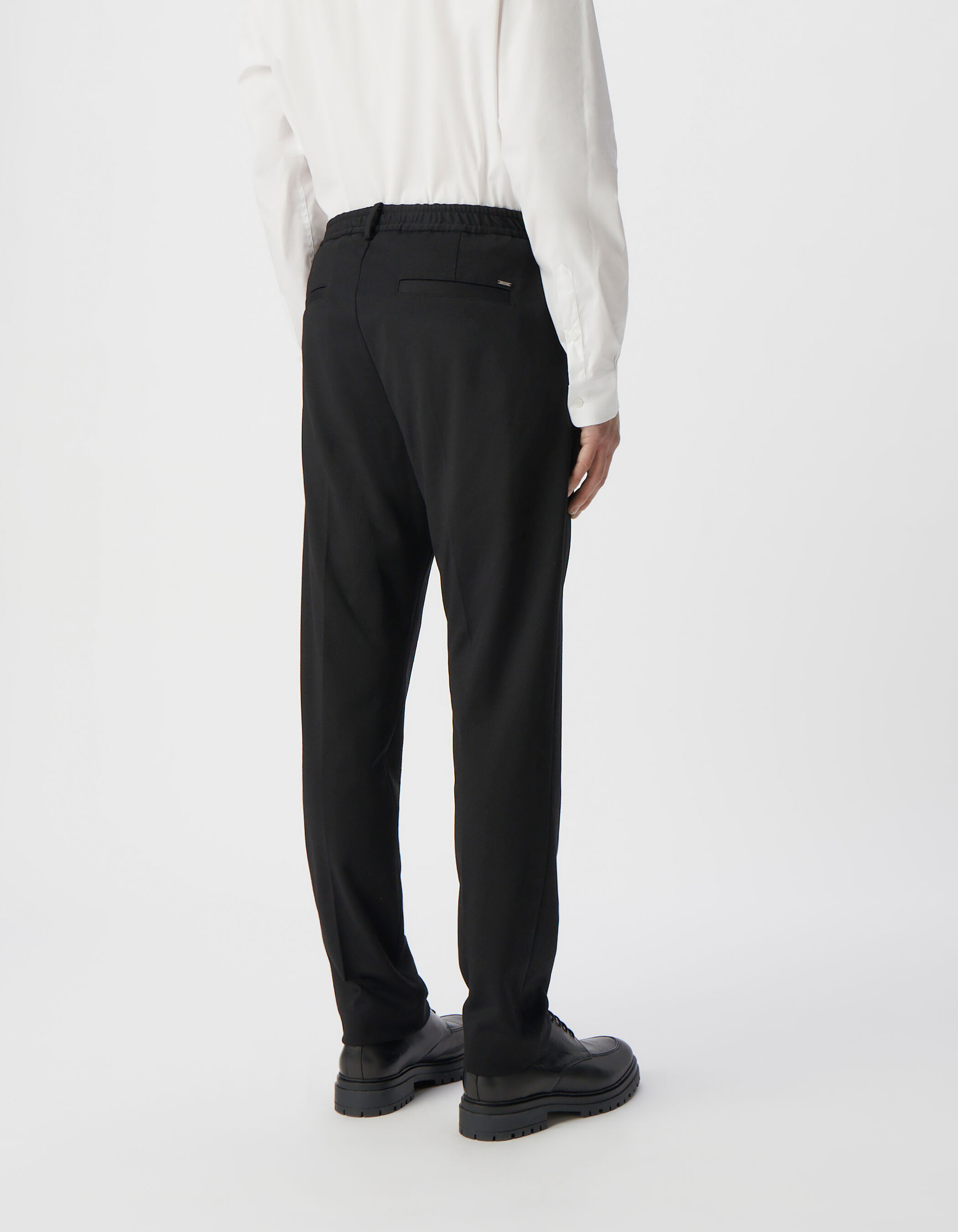 Pantalon de costume SLIM marine maille Milano Homme